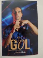 Zdjęcie autograf 10x15 Pogoń Szczecin sezon 25/2 Gol Marian Huja