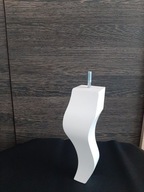 NÓŻKI NÓŻKA NOGI STYLOWE DREWNO BUKOWE MALOWANE BIAŁE I KOLOR 20CM