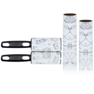 Rolka wałek do czyszczenia ubrań z włosów sierści + 3 wkłady