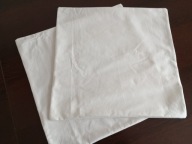 POSZEWKI BAWEŁNIANE - GŁADKIE 43 / 43 cm. 2 szt. JAK NOWE.