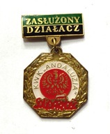 ZASŁUŻONY DZIAŁACZ SOLIDARNOŚĆ KWK ANDALUZJA - RZADKA