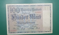 Niemcy, Banknot 100 Marek 1922,Bayern
