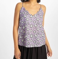 Glamorous fioletowy top na ramiączkach M 38 kwiatowy print, oversize