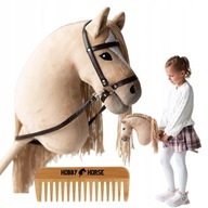 HOBBY HORSE KOŃ NA KIJU A3 KONIK GŁOWA KONIA PATYKU Z GRZYWĄ + GRZEBIEŃ