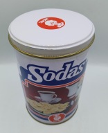 Fajna ozdobna, puszka na ciasteczka krakersy SODAS