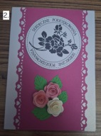 Kartka ręcznie wykonane na podziękowania