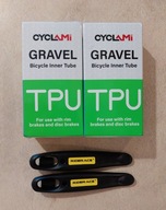Zestaw 2x Dętki TPU CYCLAMi Gravel, 46g 700x32-47c, Presta 45 mm + 2 łyżki