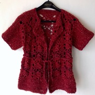 Wdzianko z krótkim rękawem z połyskiem Rozmiar 34/38