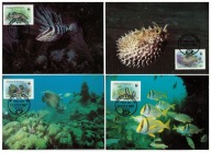 6-GH35-Antigua i Barbuda, WWF, 1987, Ryby oceaniczne