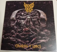Defeated Sanity - Chronicles of Lunacy, Yellow black splatter, Winyl, nowy