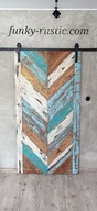 Drzwi przesuwne rustykalne postarzany kolor www.funky-rustic.com