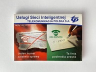 Karnet do kart telefonicznych TP Usługi Sieci Inteligentnej TP SA NOTATNIK
