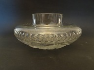 Pokrywka do bomboniery, wazonik kryształowy, PRL, retro, vintage