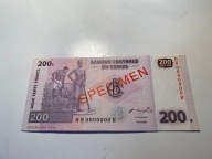 Kongo - 200 franków - 2007 - specimen - UNC