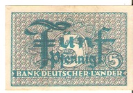 Niemcy 5 Pfennig 1948 RFN Piękny !