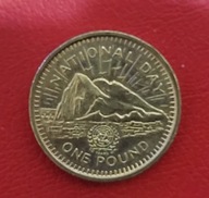 Gibraltar 1 pound 1995 50 lat ONZ