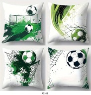 Poszewki na poduszki 4szt 45x45cm piłka nożna boisko football piłkarz 45163