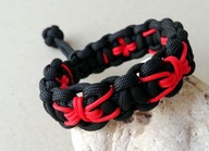 PARACORD BRANSOLETKA MAD MAX - SPIDER - PAJĄKI - GOTHIC - PUNK - EDC 19,5cm