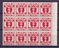 A6452 WM Gdańsk 1922, Fi 91, fragment arkusza z marginesem