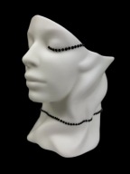 Doniczka plastikowa PLA biała ozdobna kamyczki unikart glamour artystyczna