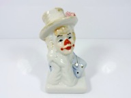 Figurka Porcelanowa CLOWN KLOWN KLAUN FLAKONIK WAZONIK NA KWIATEK POPIERSIE
