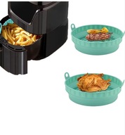 Forma silikonowa do pieczenia Air Fryer duża 21.5cm beztłuszczowa MOCNA