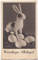 WIELKANOC ALLELUJA ZAJĄC I PISANKI 1936 ZABAWKA