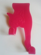 Wieszak różowy kot