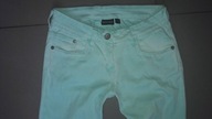 Spodnie damskie jeans Miętowe rurki M
