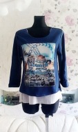 WYGODNA MODNA BLUZKA NA CO DZIEŃ ELEGANCKA S/M wesołe miasteczko paris