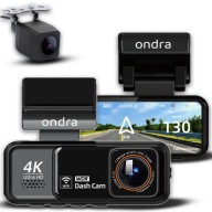 WIDEOREJESTRATOR 4K UHD KAMERA SAMOCHODOWA H8 WIFI GPS KAMERA PRZÓD TYŁ