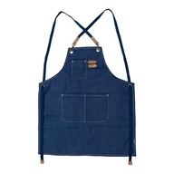 Fartuch Barmana Denim Fartuszek Ochronny do Pracy w Gastronomii Kuchnia Bar