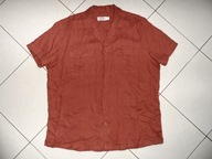 DRESSMANN 100% LEN NOWA LNIANA KOSZULA r XL cynamonowa