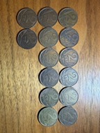 ZESTAW MONET 2 ZŁOTE ROCZNIK 1975 - 1988(14 MONET)