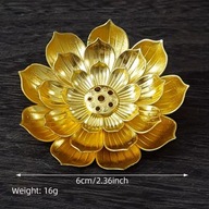 Kadzielnica LOTOS – złoty uchwyt na kadzidła stożkowe z łapaczem popiołu