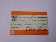 bilet kolejowy - kolekcjonerski - Anglia , Wielka Brytania - Nottingham