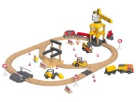 PLAC BUDOWY KOLEJKA DREWNIANA PLAYTIVE 59 ELEMENTÓW