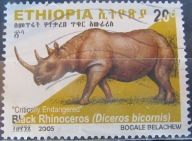 Etiopia stary znaczek (10/3