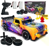 SAMOCHÓD RC DRIFT ZDALNIE STEROWANY 2 AKU LED OFFROAD WYŚCIGI