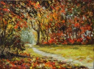 W świetle" obraz olejny na płótnie 30x40cm , oryginał Garncarek Al,,,