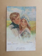 Kartka z Tarnopola do Łunny. Ziemia Grodzieńska. 1922