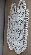 Wąski bieżnik szydełkowe rękodzieło 16x40 serwetka biały serwetki 1cm-1zł