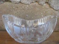 Stara szklana żardiniera_TULIPANY_ Huta HORTENSJA PRL