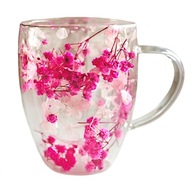 Szklanka Termiczna 300 ml Podwójne Szkło Boro-Krzemowe