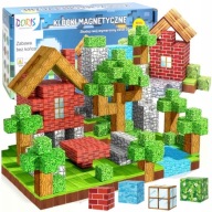 KLOCKI MAGNETYCZNE KOSTKI Mine Pixele 3D Zestaw Edukacyjny dla Dzieci 100sz