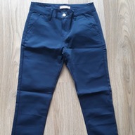 Spodnie materiałowe granatowe S