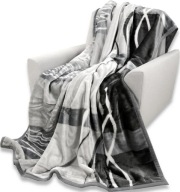 Koc Elway akryl 160 cm x 210 cm SZARY GEOMETRYCZNY