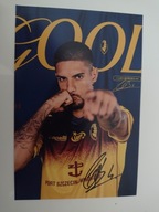 Zdjęcie autograf 10x15 Pogoń Szczecin sezon 24/25 Gol Leo Borges