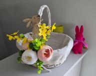 Koszyk wielkanocny ozdobny, dekorowany stroik wielkanocny koszyk ozdobny...