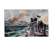 Okręt Wojenny Pocztówka